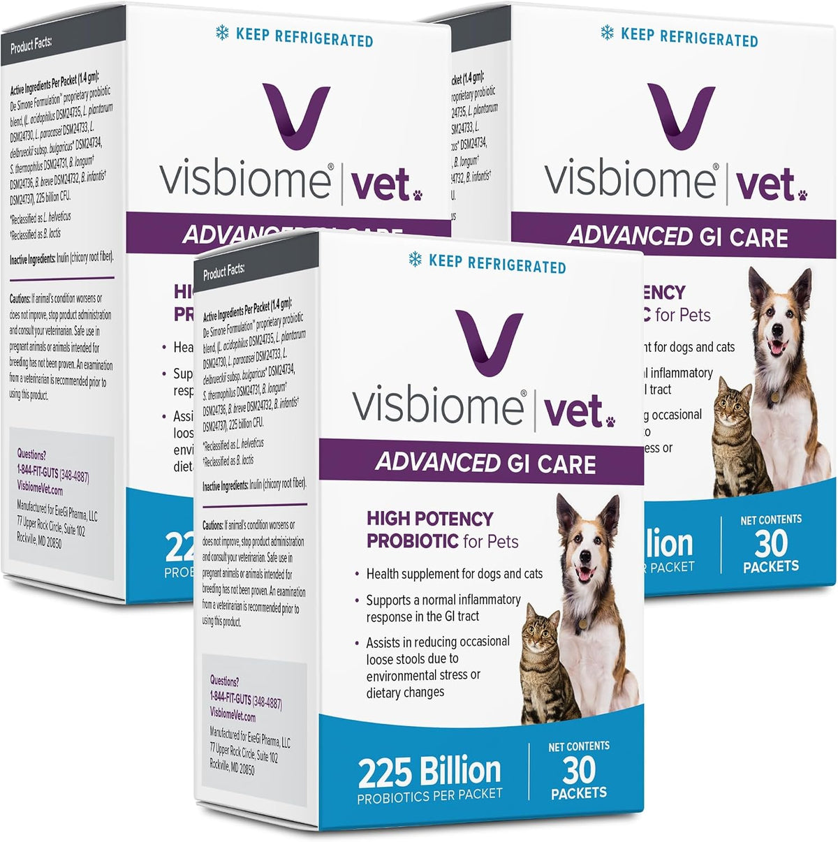 Box of 60 count multi-strain probiotic for dogs and cats – view 2