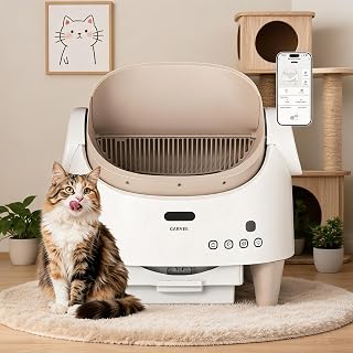 Automatic Self-Cleaning Cat Litter Box, Multi-Cat, App-Controlled