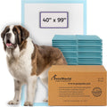 Extra-large 40 x 99 inch dog pee pad taped to the floor – view 4