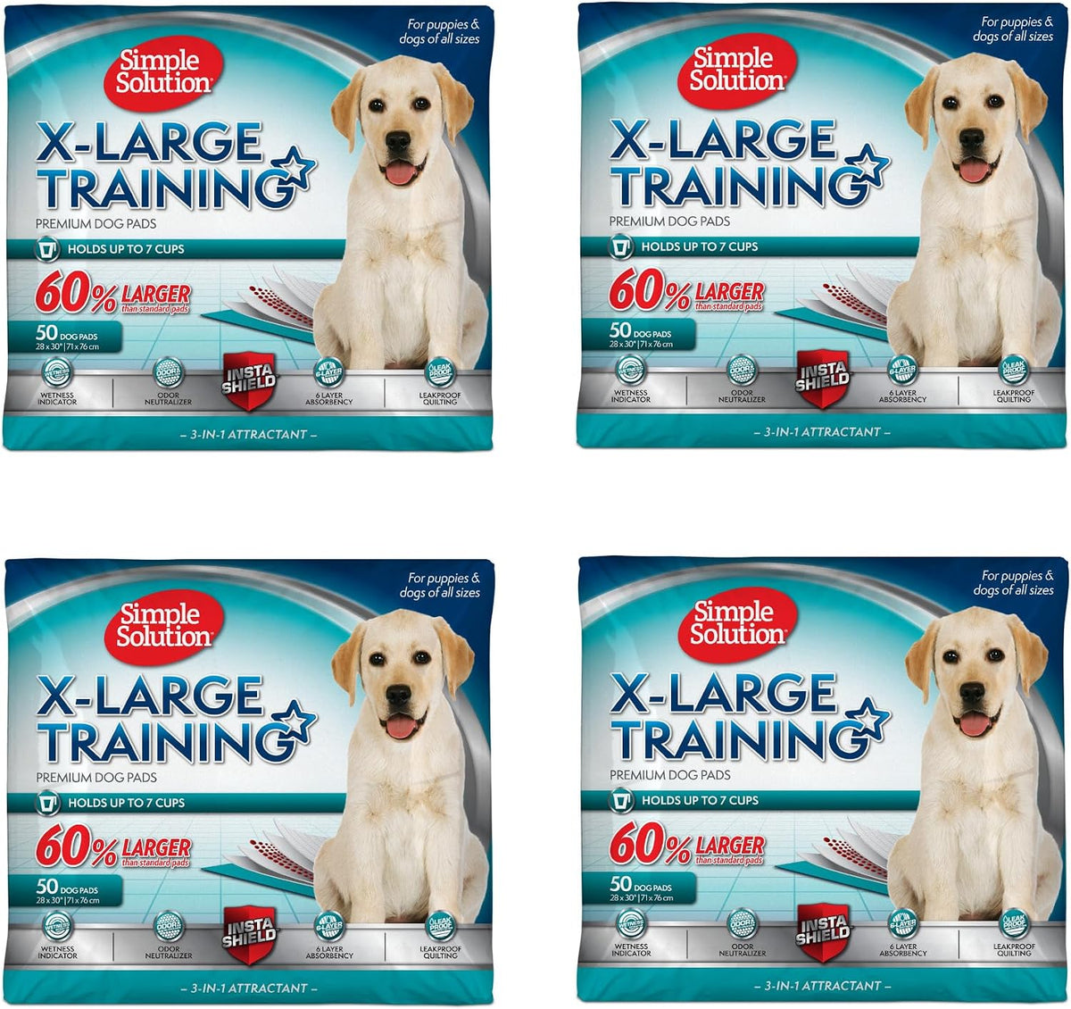 Box of 200 XL 28 x 30 inch disposable puppy potty training pads