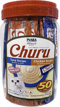 Squeezable tubes of lickable tuna and chicken purée cat treats – view 2