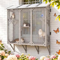 Ketive Outdoor Catio Enclosure with Window Access for Indoor Cats