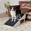 Green pet stairs ottoman with anti-slip steps and hidden storage beside a sofa – view 2