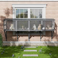 Cat Catio Window Perch for Indoor Cats, Gray, 82.6 Inch Long