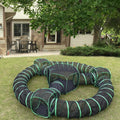 Foldable outdoor cat tent enclosure playpen with connecting tunnels
