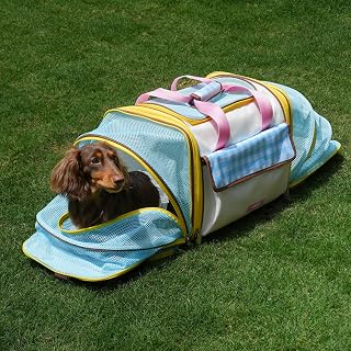 Expandable Cat and Dog Travel Carrier, 3-Panel Mesh Tent, 39.3 Inch