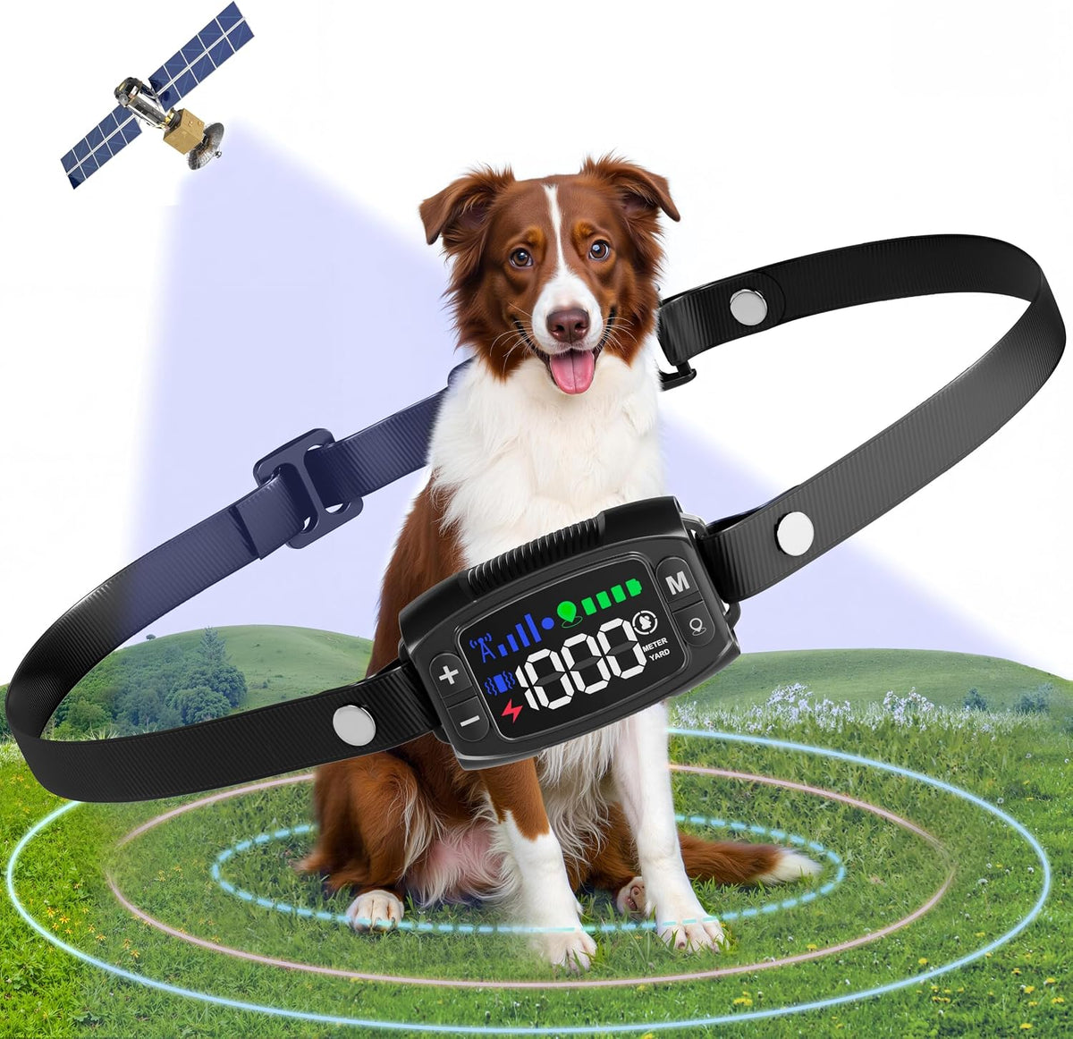 Rechargeable GPS wireless dog fence collar
