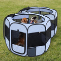 Pop-up enclosed mesh pet playpen tent