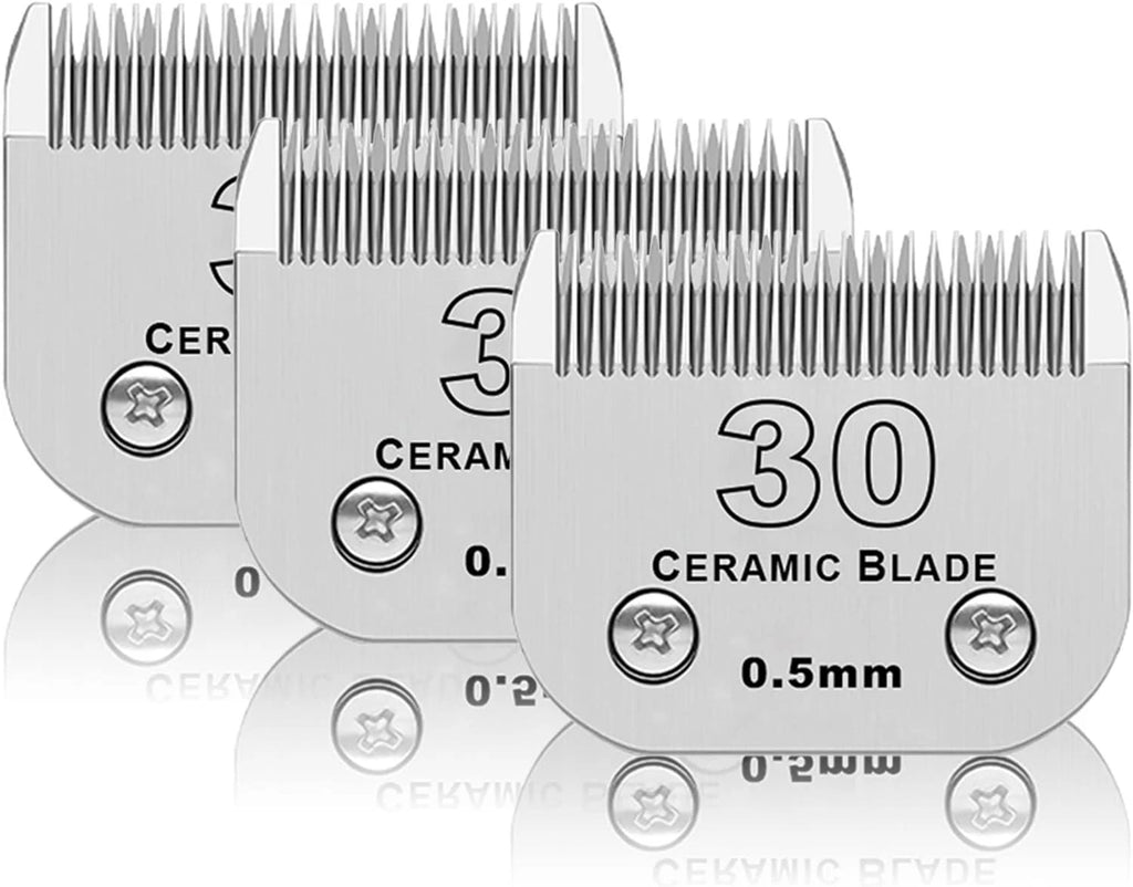 Detachable Pet Dog Grooming Ceramic Blades for Andis Oster Wahl KM10 Series