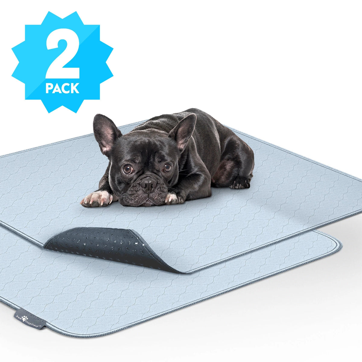 Paw Inspired Washable Dog Pads, Reusable Puppy Pee Wee Training Pads Extra Large