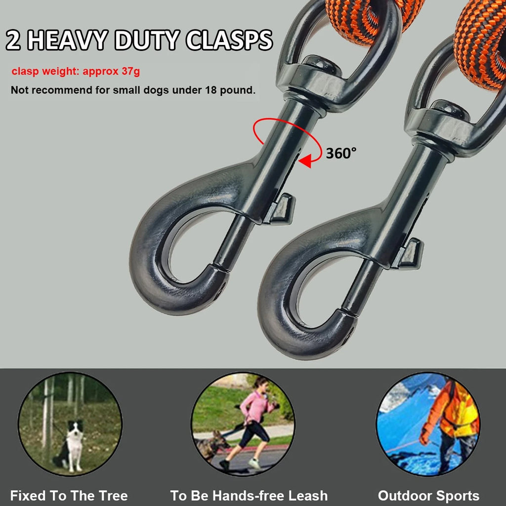 Heavy Duty Dog Tie Out Tether Long Training Leash Outdoor Yard Camp Rope Lead