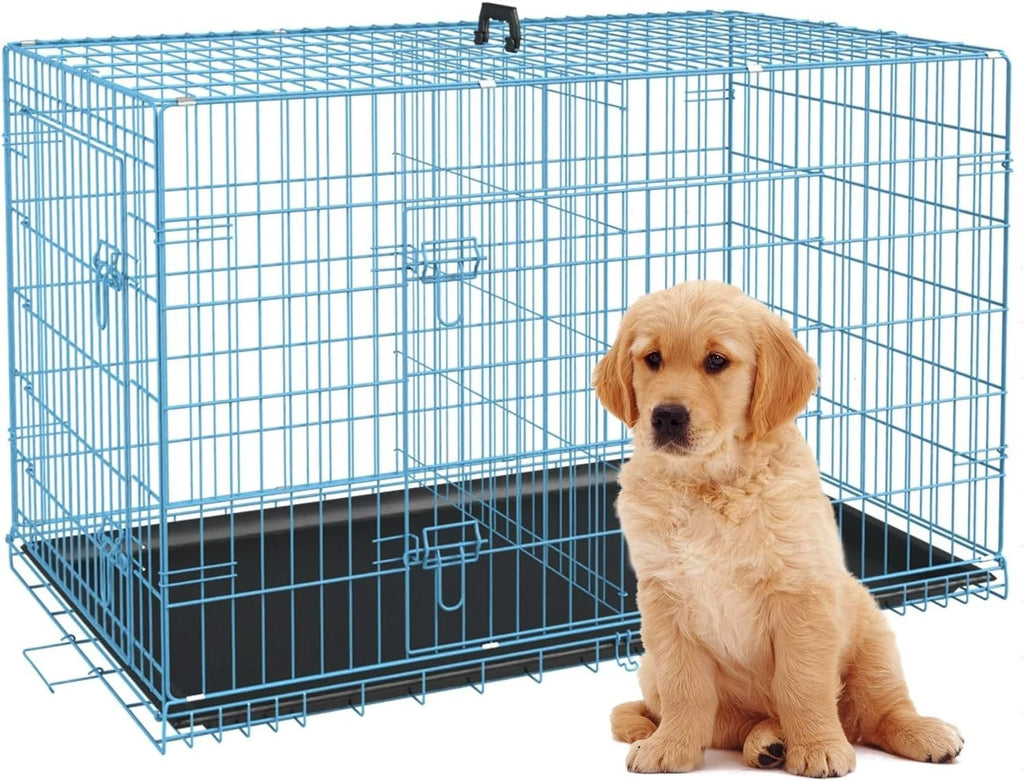 18,24,30,36,42,48 Inch Dog Crates for Large Dogs Folding Mental Wire Dog Kennels