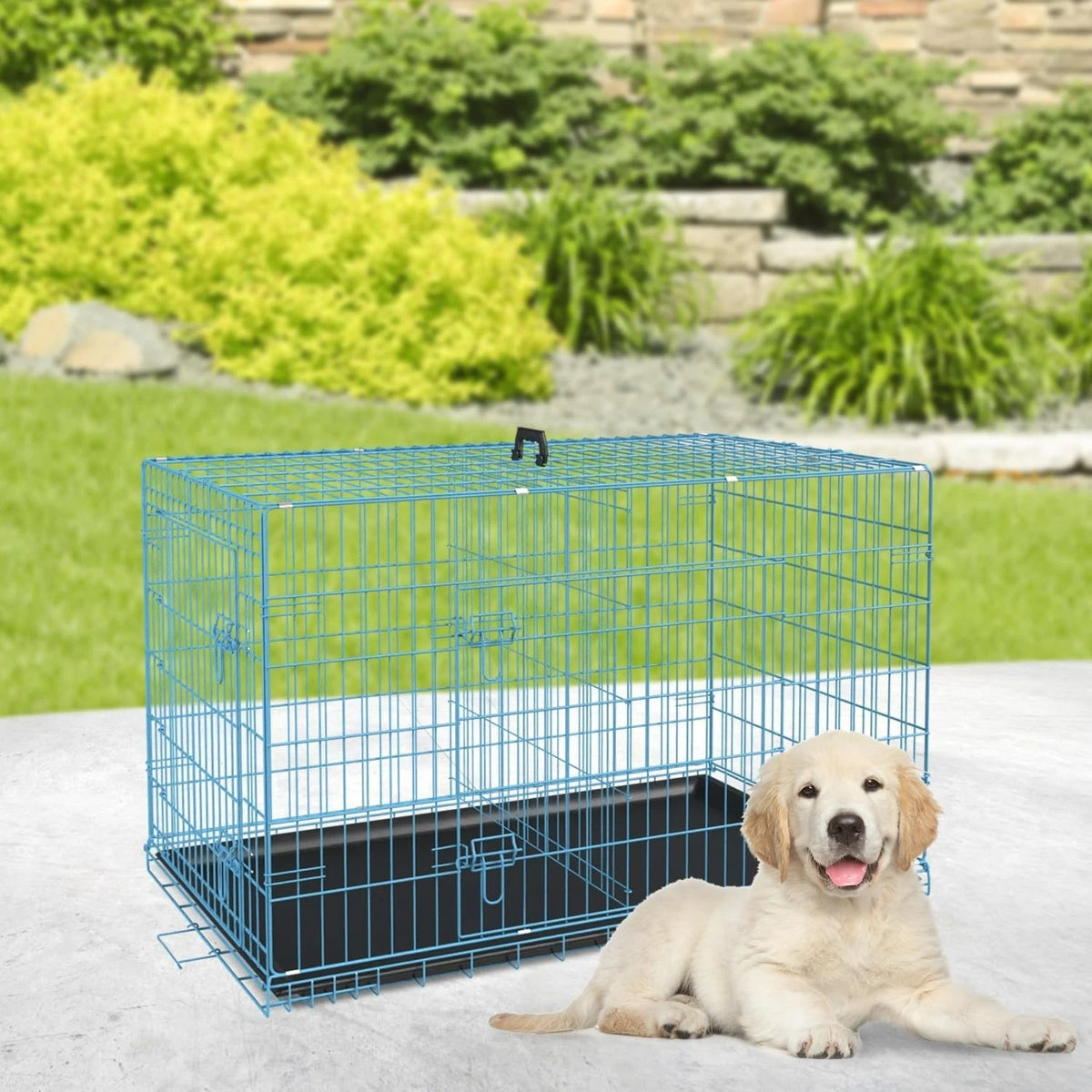 18,24,30,36,42,48 Inch Dog Crates for Large Dogs Folding Mental Wire Dog Kennels