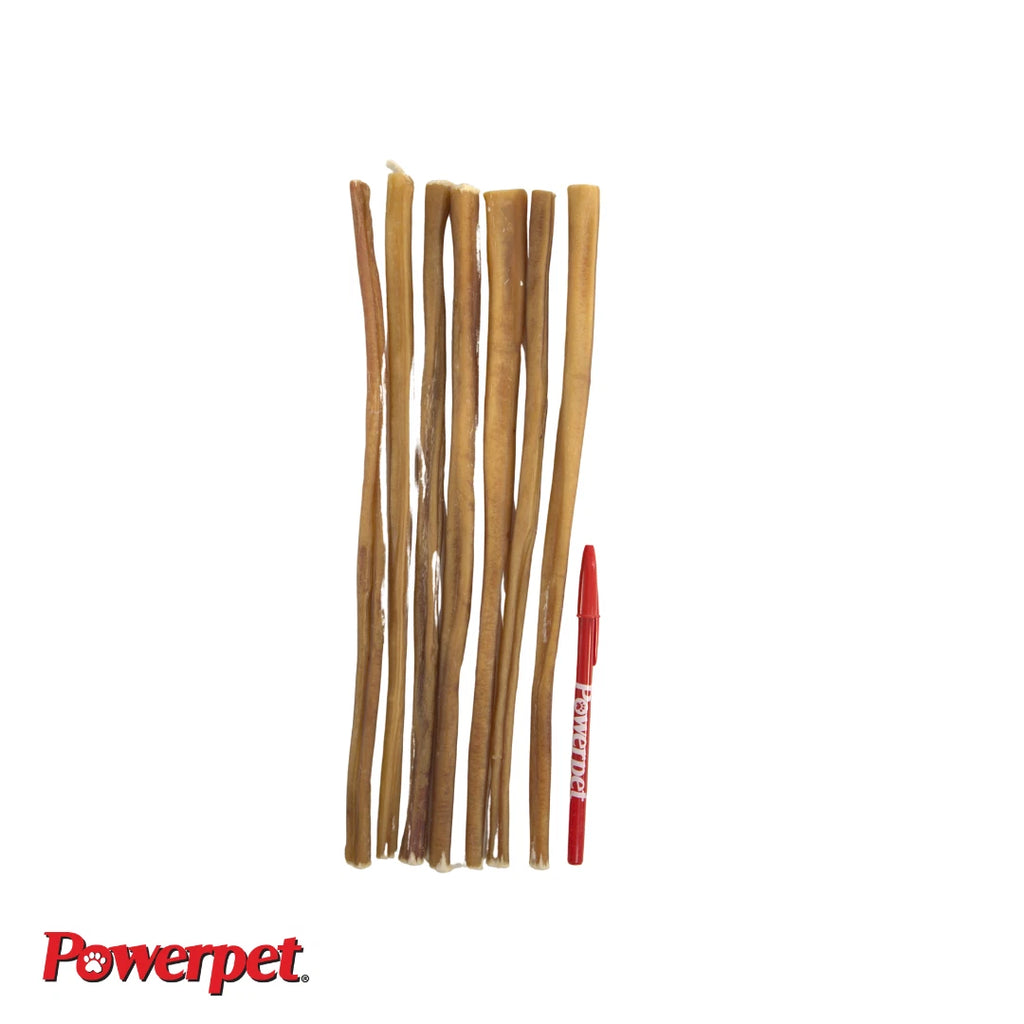 Powerpet-Bully Sticks 12" Steer-100% Natural Dog Chews & Treats, BRC Certified