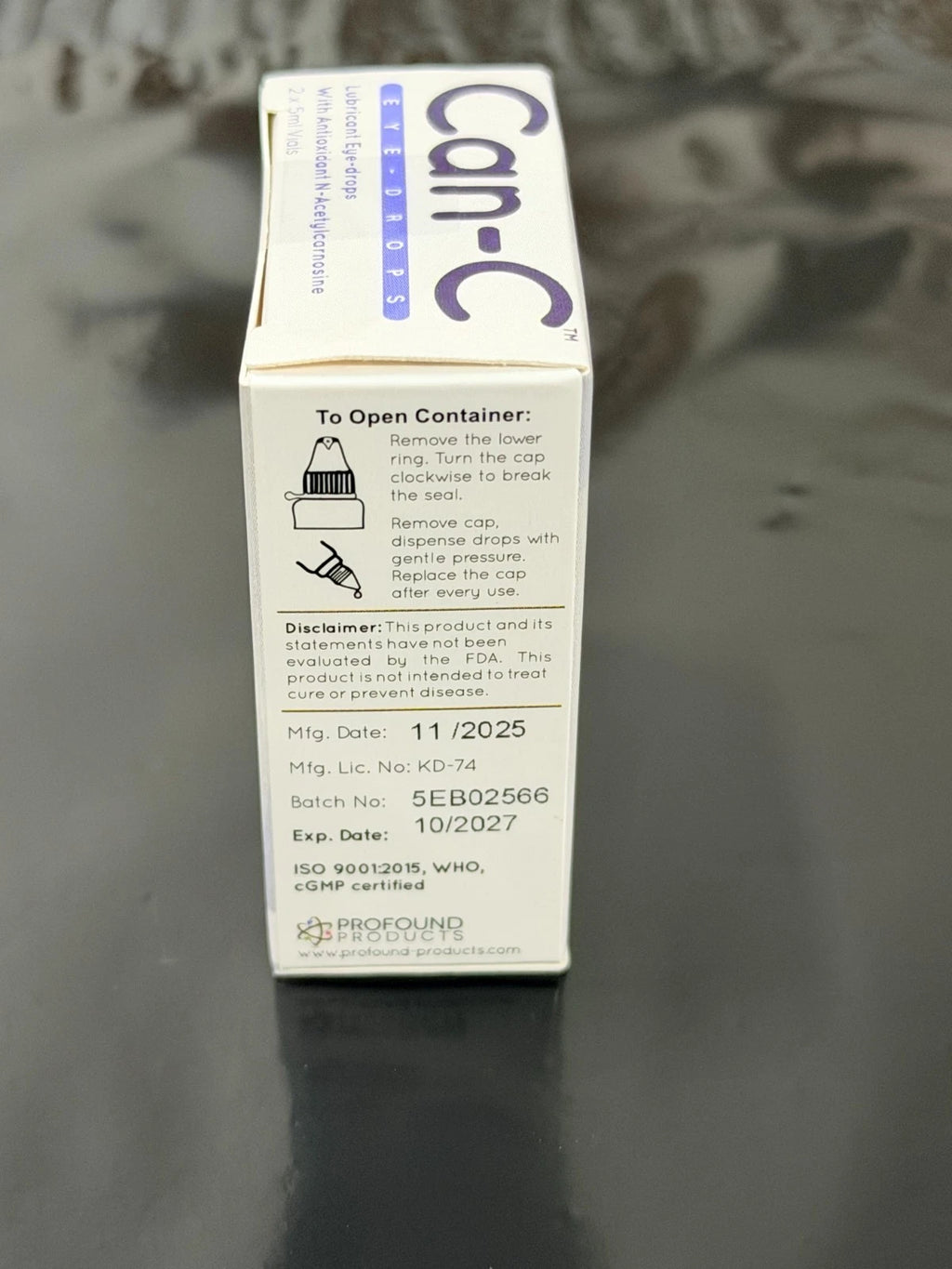 Pack of 3 Can-C Eye Drops New and Latest products (EXP. Date : 10/2027 )