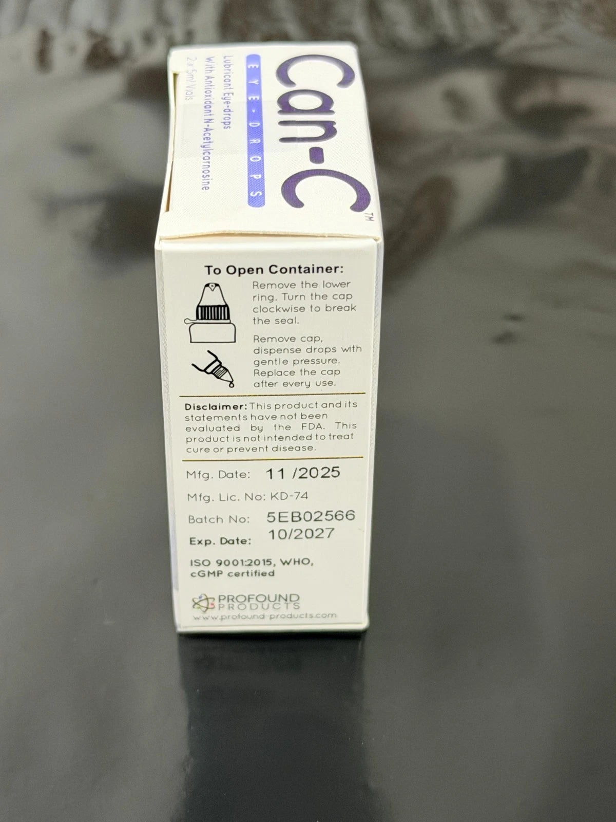 Pack of 3 Can-C Eye Drops New and Latest products (EXP. Date : 10/2027 )