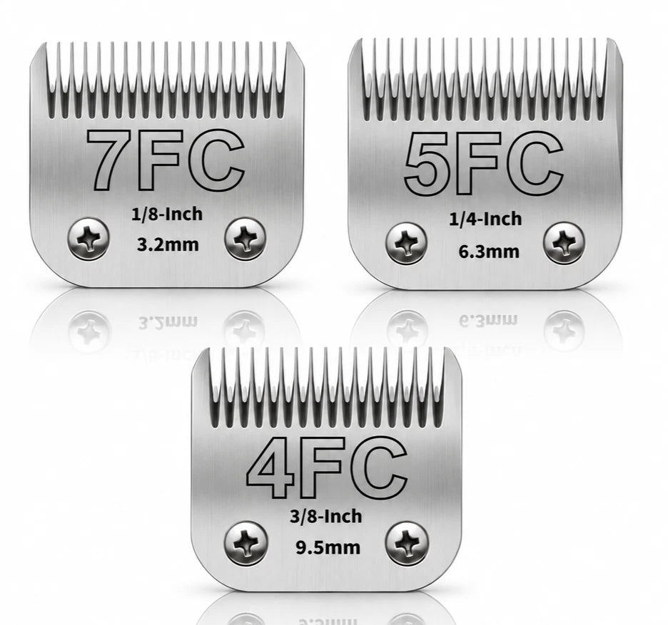 Detachable Pet Dog Grooming Ceramic Blades for Andis Oster Wahl KM10 Series
