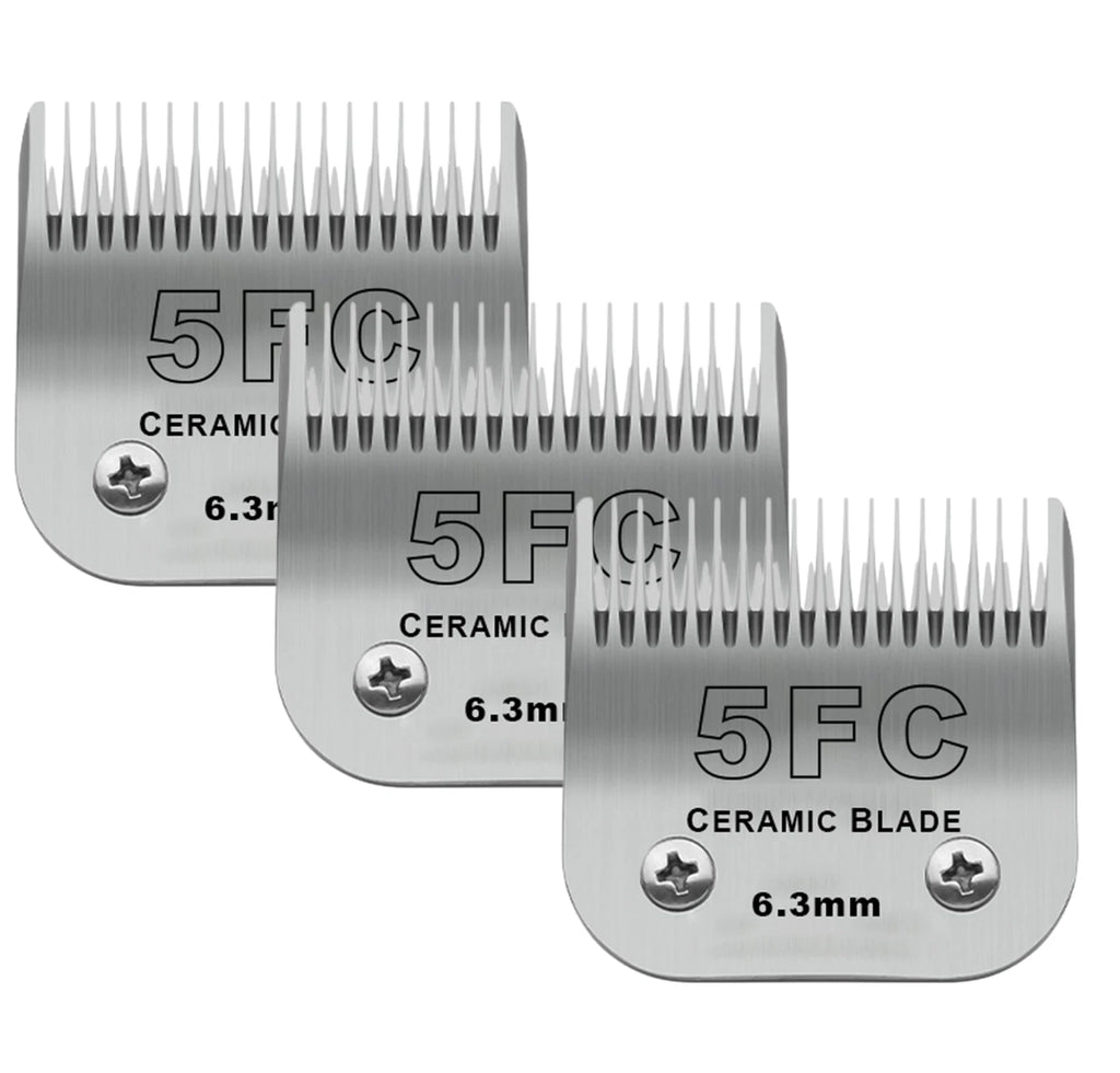 Detachable Pet Dog Grooming Ceramic Blades for Andis Oster Wahl KM10 Series