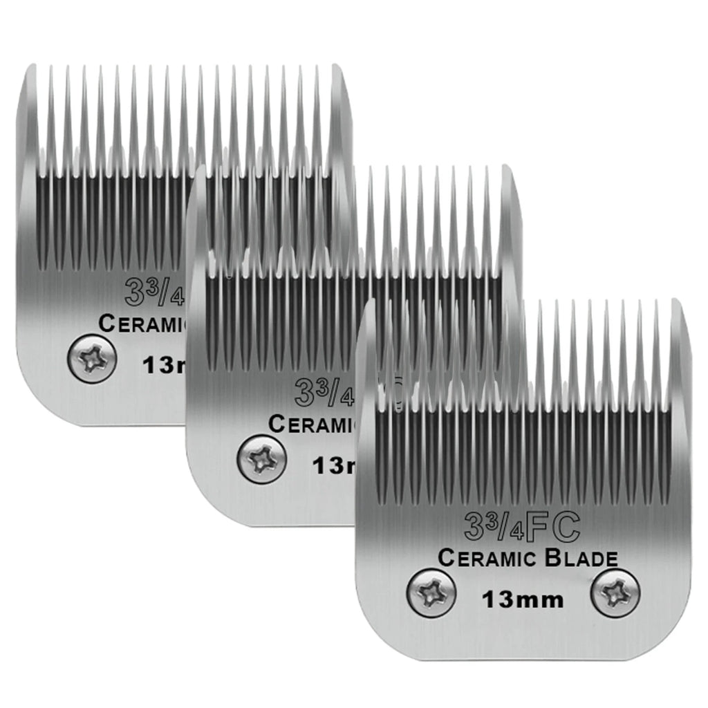 Detachable Pet Dog Grooming Ceramic Blades for Andis Oster Wahl KM10 Series
