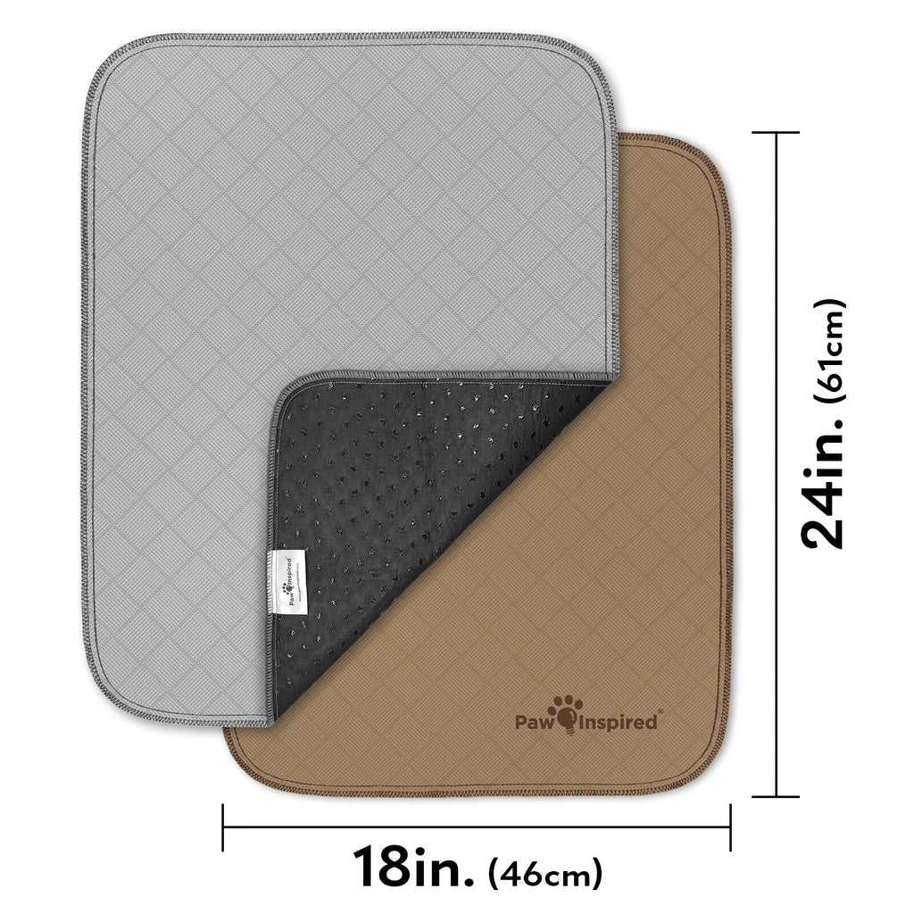 Paw Inspired Washable Dog Pads, Reusable Puppy Pee Wee Training Pads Extra Large