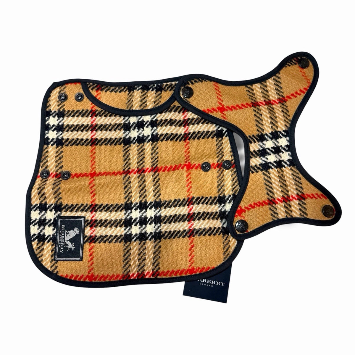 Burberry Nova Check Wool Beige Dog Jacket Dog Coat Dog Wear Size 10" 25cm Unused