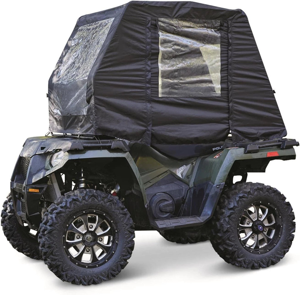 New Durable ATV Cab Enclosure Cabin Cover Heavy-Duty Outdoor All-Weather Black