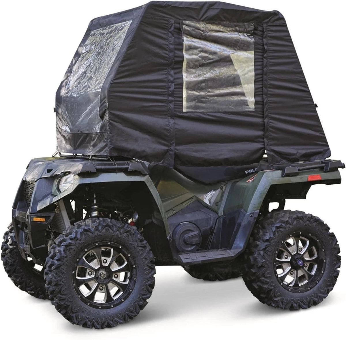 New Durable ATV Cab Enclosure Cabin Cover Heavy-Duty Outdoor All-Weather Black