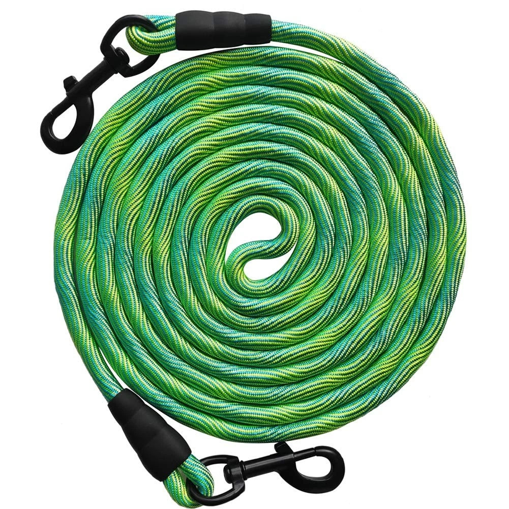 Heavy Duty Dog Tie Out Tether Long Training Leash Outdoor Yard Camp Rope Lead