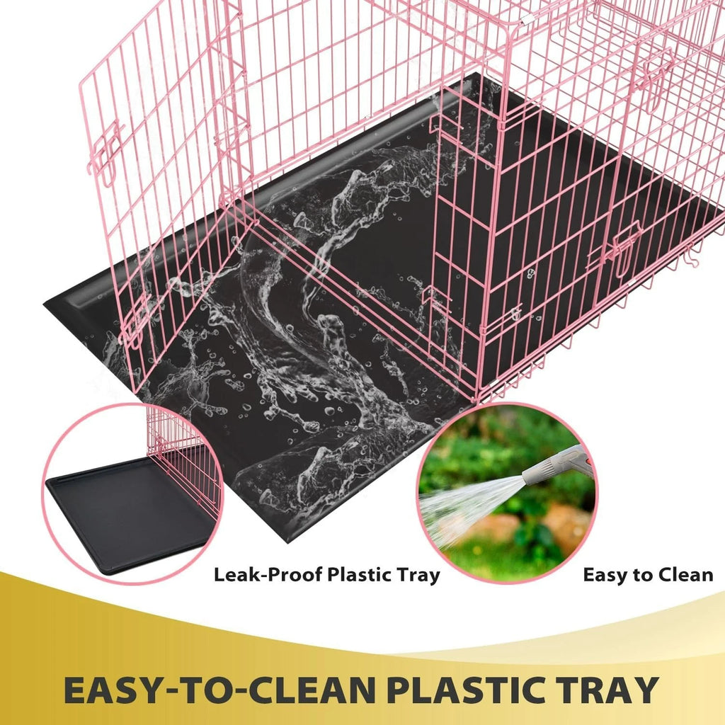 18,24,30,36,42,48 Inch Dog Crates for Large Dogs Folding Mental Wire Dog Kennels