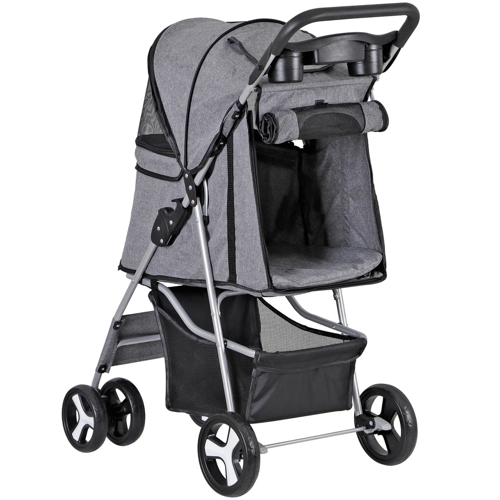 Pet Stroller for Medium Small Dogs Foldable 4 Wheels Dog Strollers Lightweight