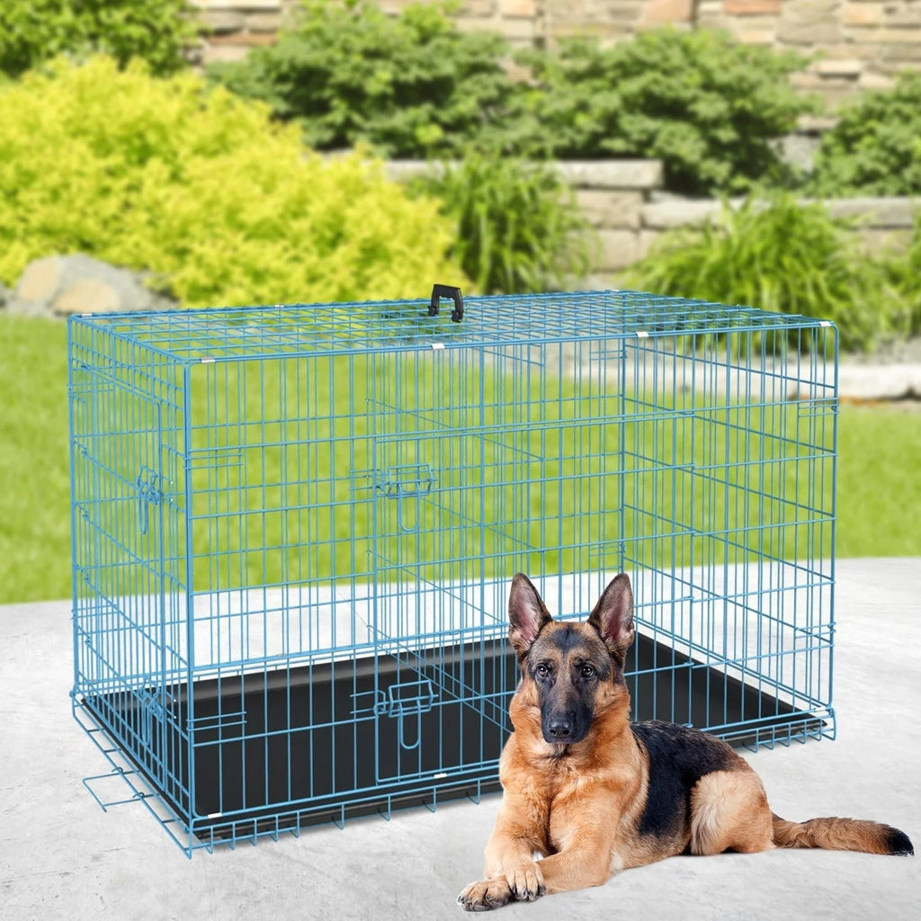 18,24,30,36,42,48 Inch Dog Crates for Large Dogs Folding Mental Wire Dog Kennels