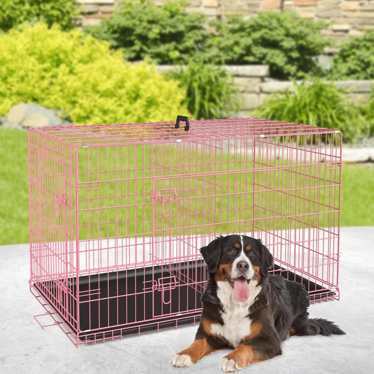 18,24,30,36,42,48 Inch Dog Crates for Large Dogs Folding Mental Wire Dog Kennels