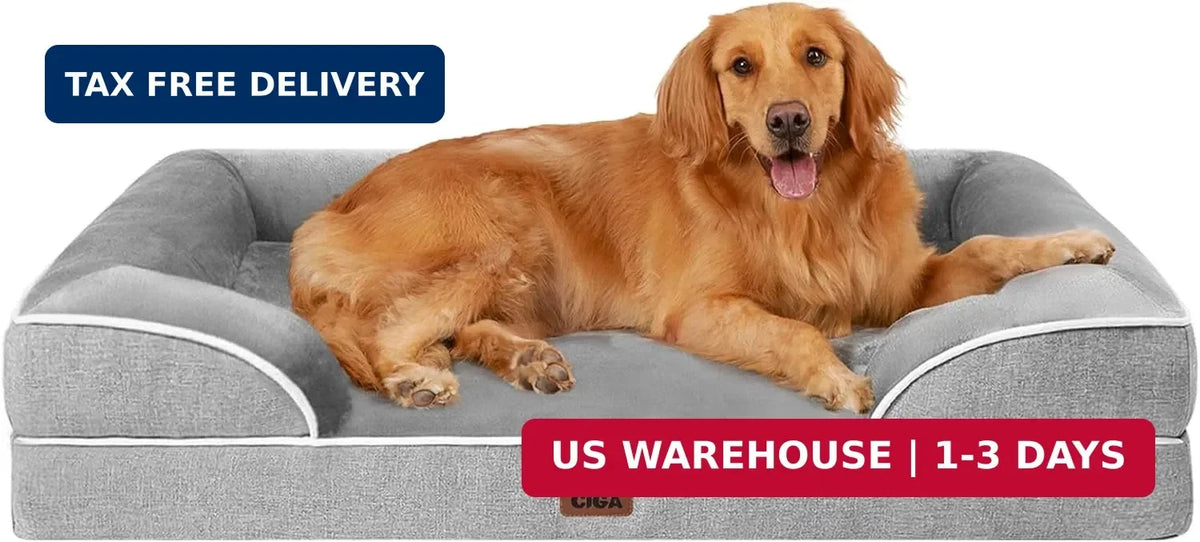 EHEYCIGA Orthopedic Dog Beds Large Sized Dog, Waterproof Memory Foam Pet Bed wit