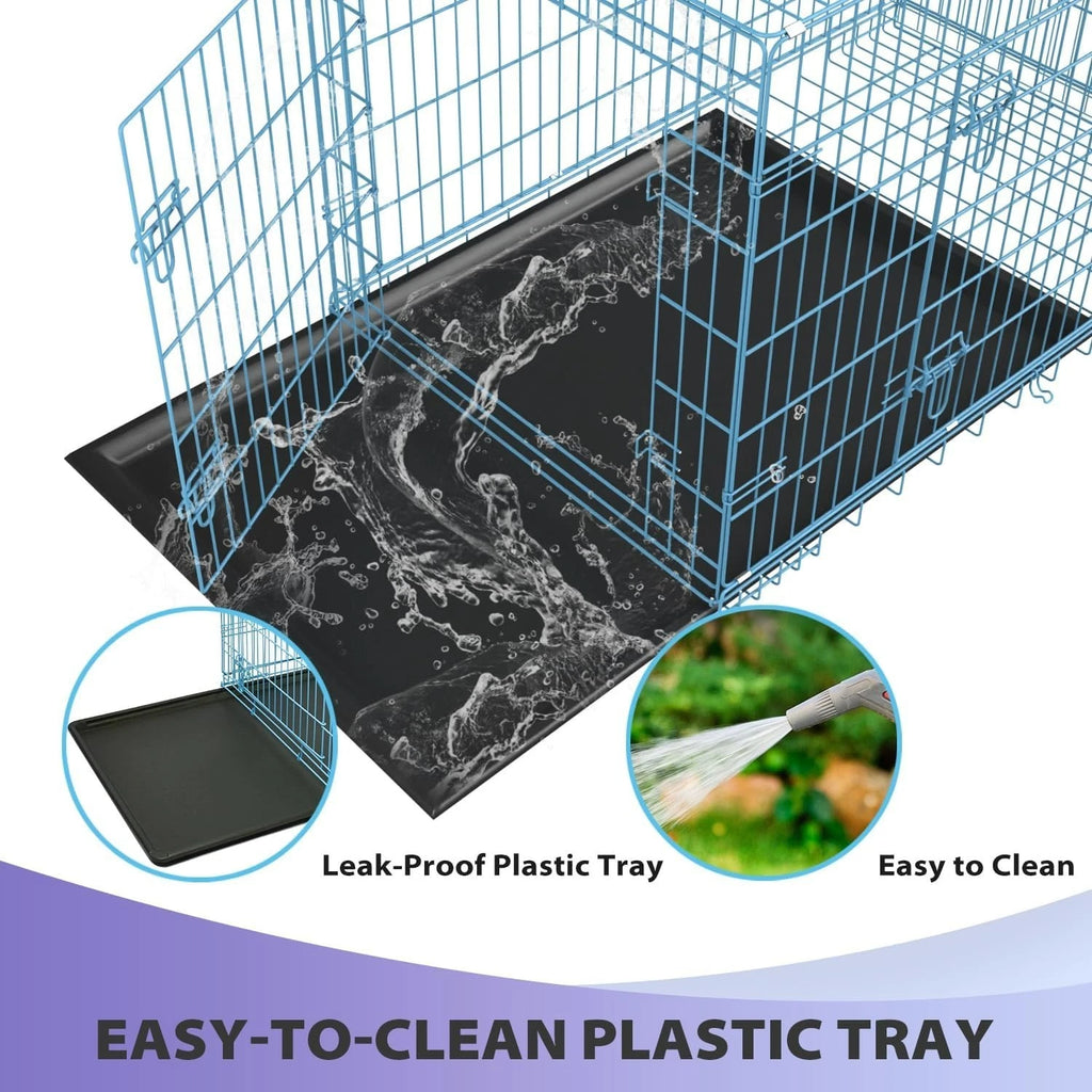 18,24,30,36,42,48 Inch Dog Crates for Large Dogs Folding Mental Wire Dog Kennels