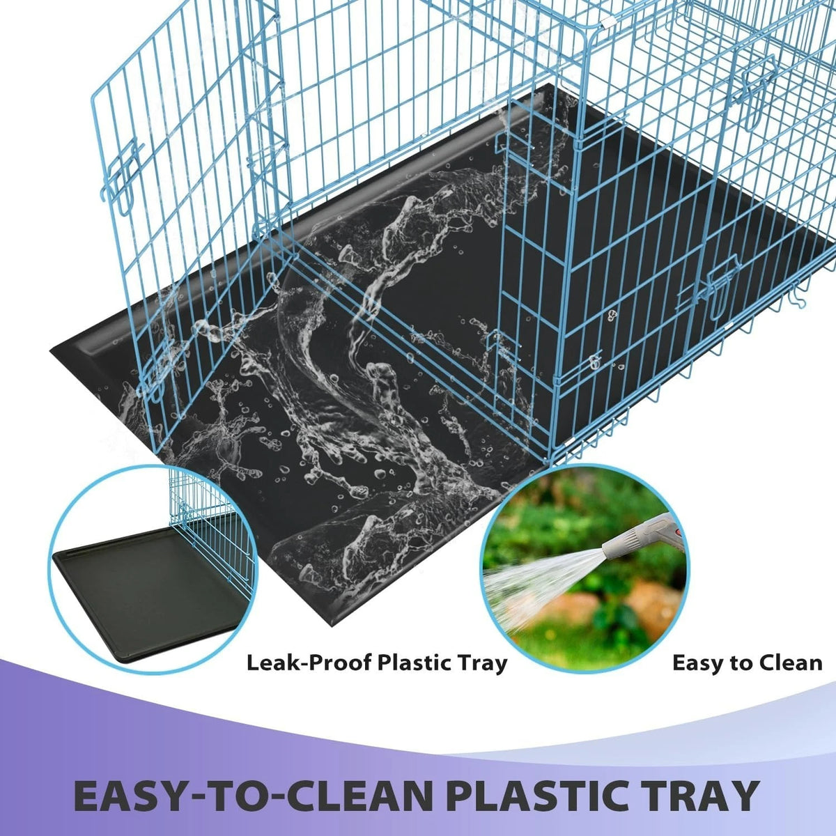 18,24,30,36,42,48 Inch Dog Crates for Large Dogs Folding Mental Wire Dog Kennels