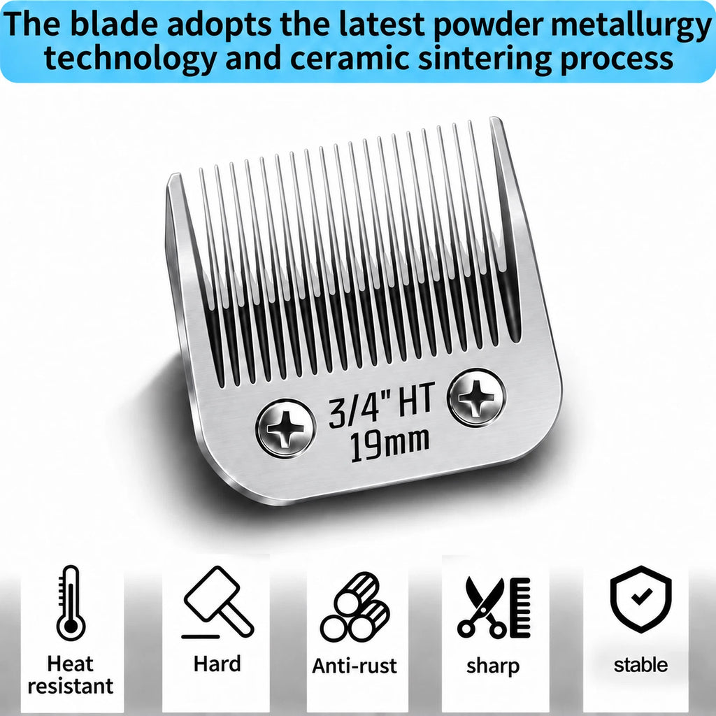 Detachable Pet Dog Grooming Ceramic Blades for Andis Oster Wahl KM10 Series