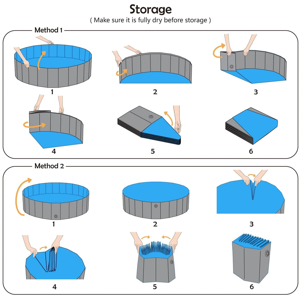 Jasonwell Foldable Dog Pet Bath Pool Collapsible Dog Pet Pool Bathing Tub Kiddie