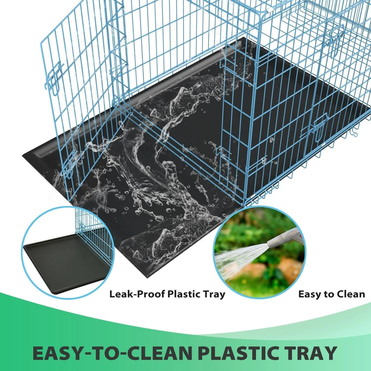 18,24,30,36,42,48 Inch Dog Crates for Large Dogs Folding Mental Wire Dog Kennels
