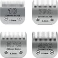 Detachable Pet Dog Grooming Ceramic Blades for Andis Oster Wahl KM10 Series