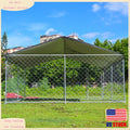 10'x10' / 6.56'x6.56' Outdoor Large Pet Dog Run House Kennel Run House w/ Cover