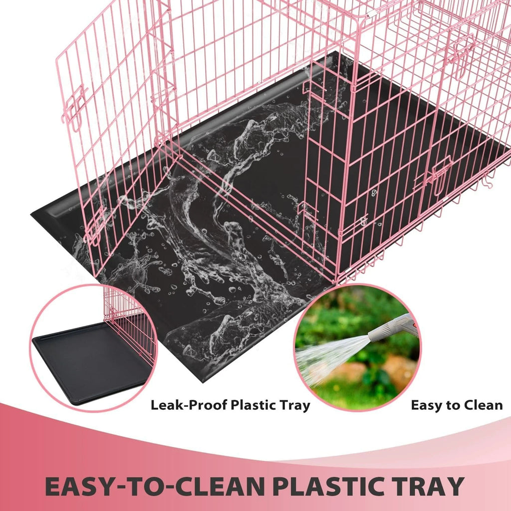 18,24,30,36,42,48 Inch Dog Crates for Large Dogs Folding Mental Wire Dog Kennels