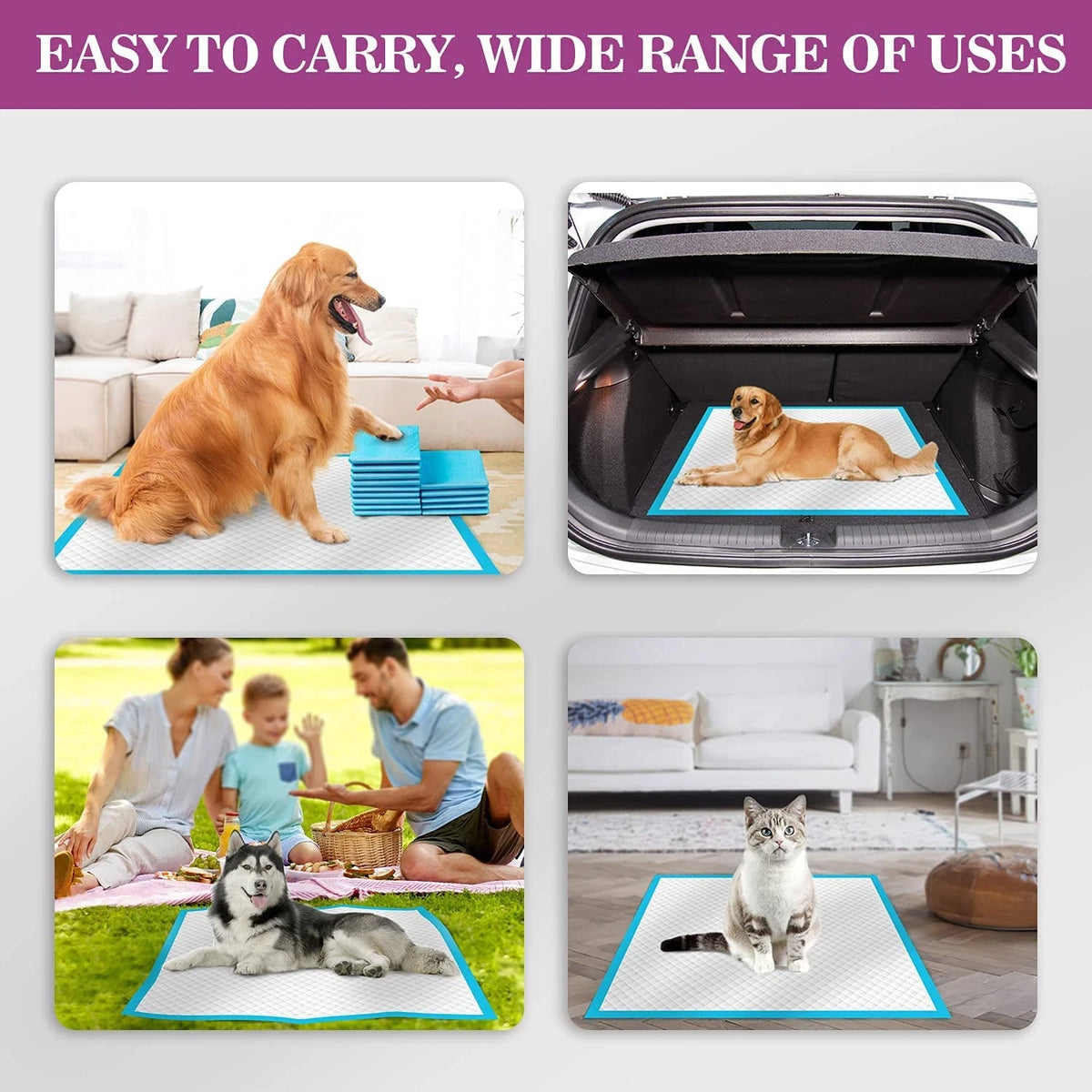 NIEDEO \[Super Absorbent Dog Pee Pads\] House Training Pads Perfect for Pet