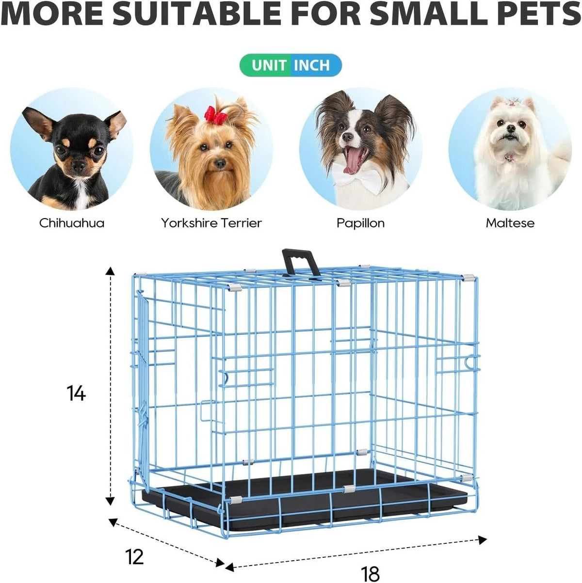 18,24,30,36,42,48 Inch Dog Crates for Large Dogs Folding Mental Wire Dog Kennels