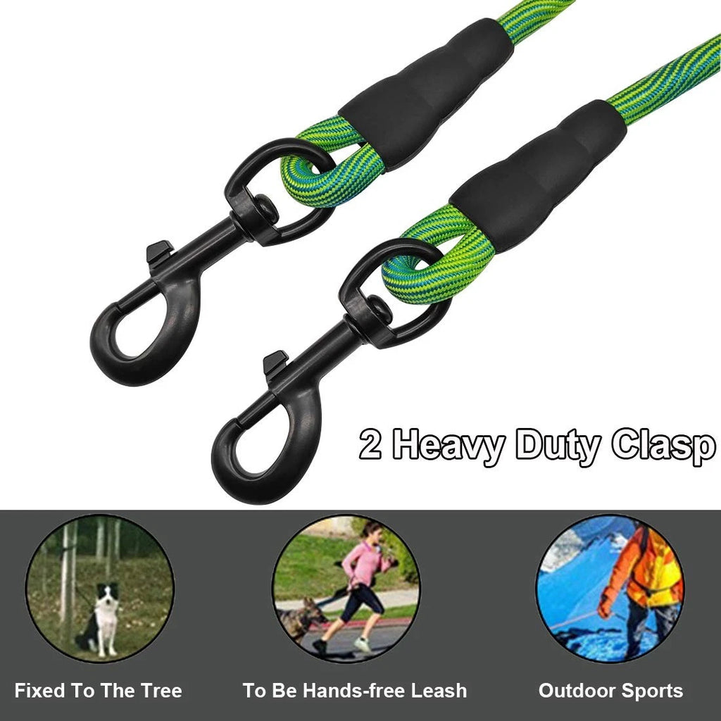 Heavy Duty Dog Tie Out Tether Long Training Leash Outdoor Yard Camp Rope Lead