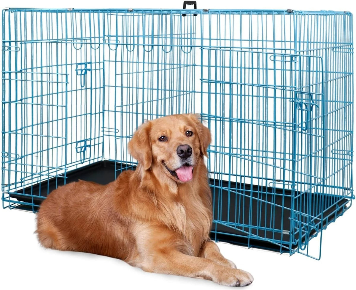 18,24,30,36,42,48 Inch Dog Crates for Large Dogs Folding Mental Wire Dog Kennels