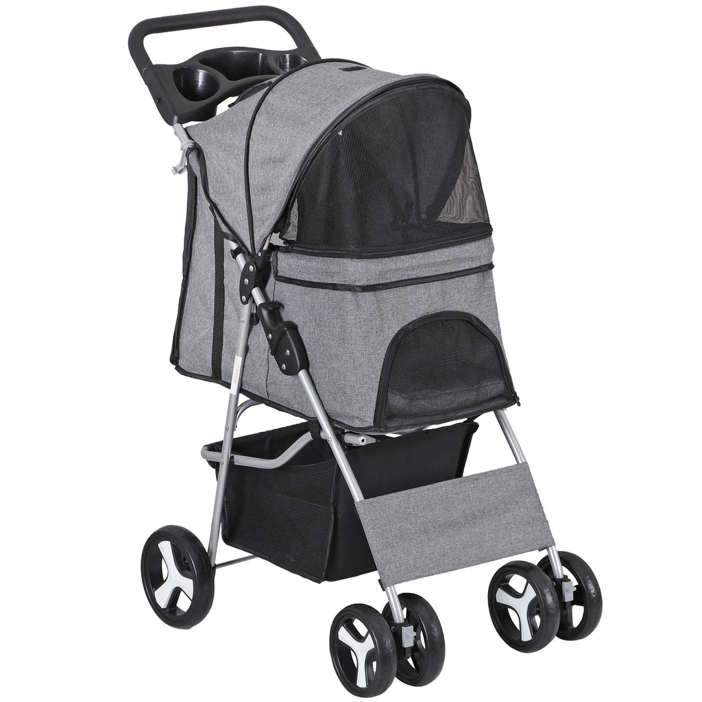 Pet Stroller for Medium Small Dogs Foldable 4 Wheels Dog Strollers Lightweight