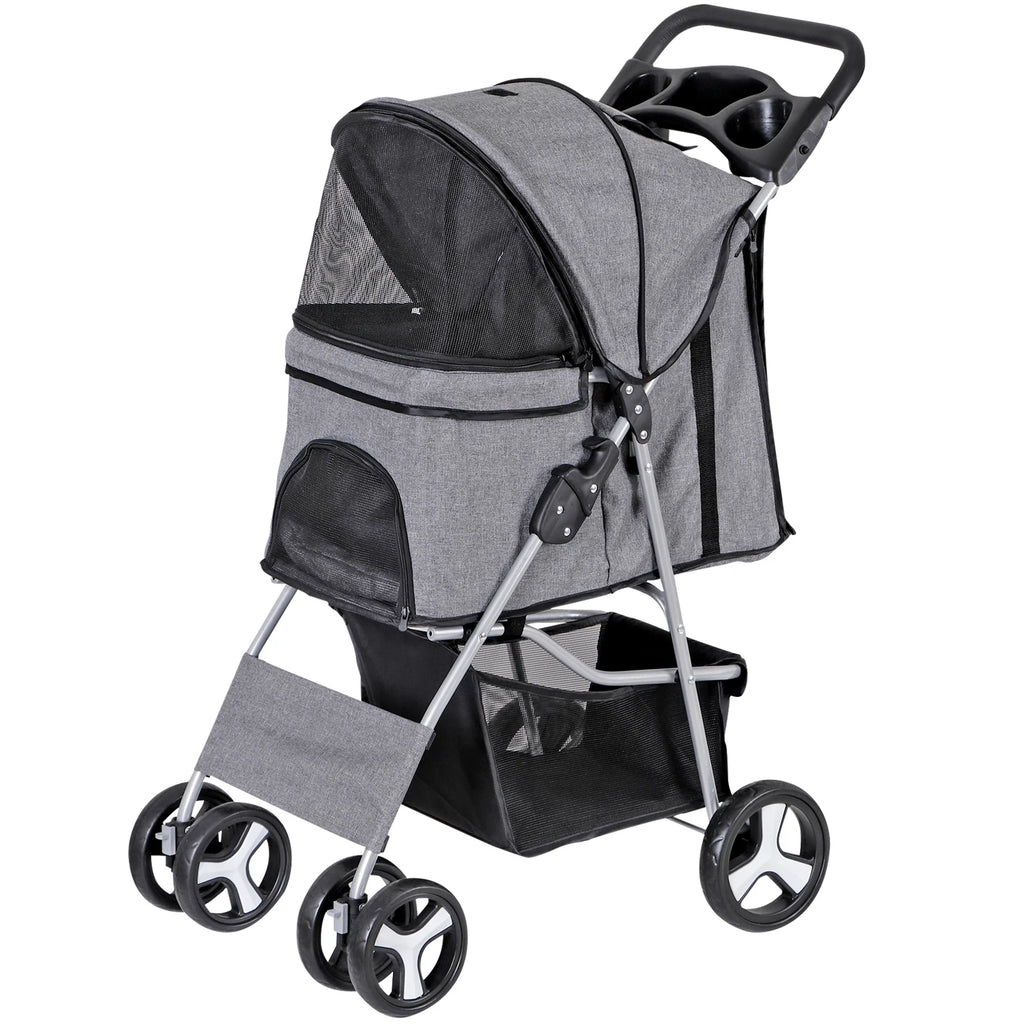 Pet Stroller for Medium Small Dogs Foldable 4 Wheels Dog Strollers Lightweight