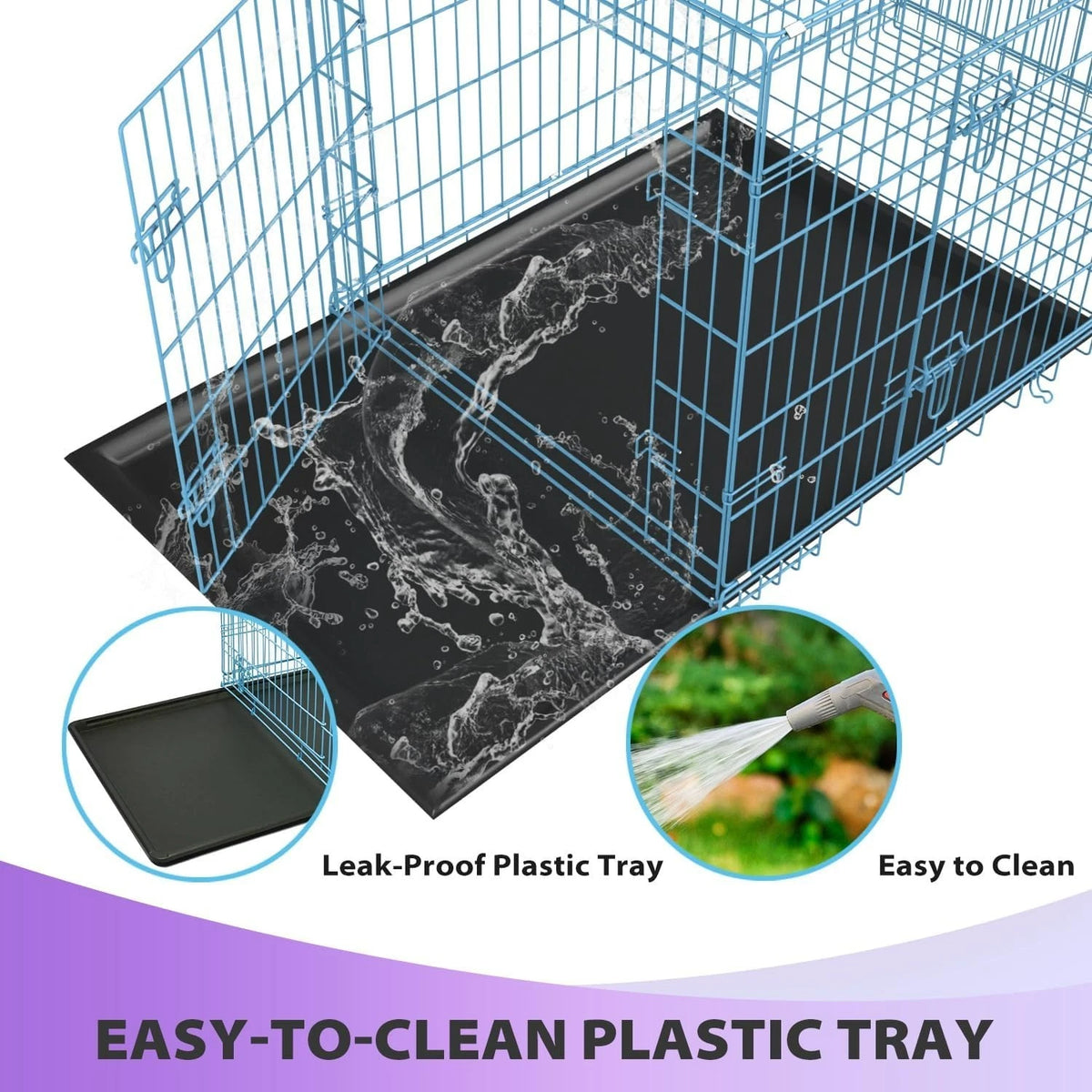 18,24,30,36,42,48 Inch Dog Crates for Large Dogs Folding Mental Wire Dog Kennels