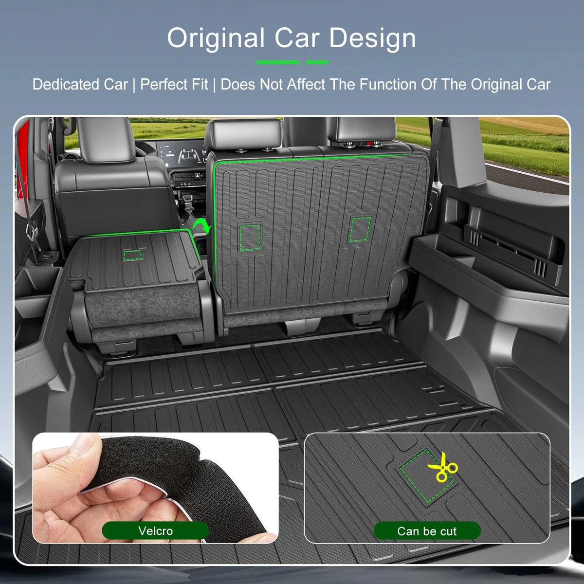 xipoqix 5 Seats Cargo Mat Compatible with 2025-2026 Toyota 4Runner