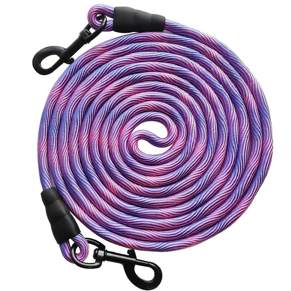 Heavy Duty Dog Tie Out Tether Long Training Leash Outdoor Yard Camp Rope Lead